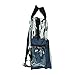 DALIX Small Clear Backpack Bag in Navy Blue