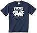 Threadrock Big Boys' Future Police Officer Youth T-Shirt S Navy