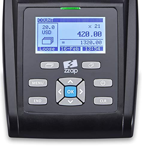 ZZap MS40 Bill & Coin Counting Scale - Money Cash Currency Weighing Machine