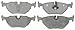ACDelco Silver 14D763M Semi-Metallic Rear Disc Brake Pad Set