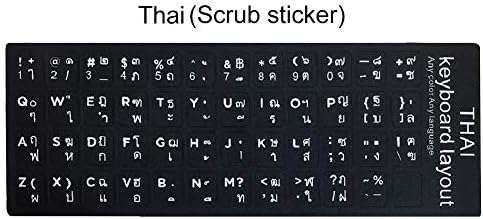 yanbirdrx Russian Spanish English French Letters PC Laptop Computer Keyboard Stickers - Thai