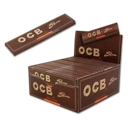 SCORIA OCB Brown King Size Rolling Paper Pack of 15 (480 Leaves)