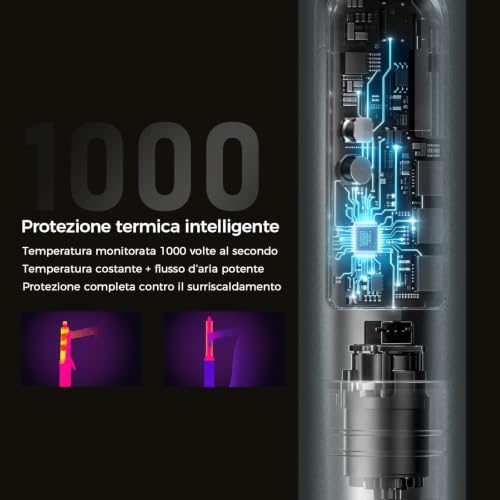 Air Styler 7 in 1 Coanda: Modellatore Multifunzione con Tecnologia Ionica | Custodia in Pelle, Boucleur 30&40mm, Asciugatura rapida 1700W, per Tutti i Capelli: Arriccia, Liscia, Volumizza, Senza Danni