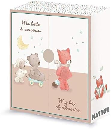 Nattou 562515, Caja de los Tesoros, Blanco/Beige/Orange: Amazon.es: Bebé