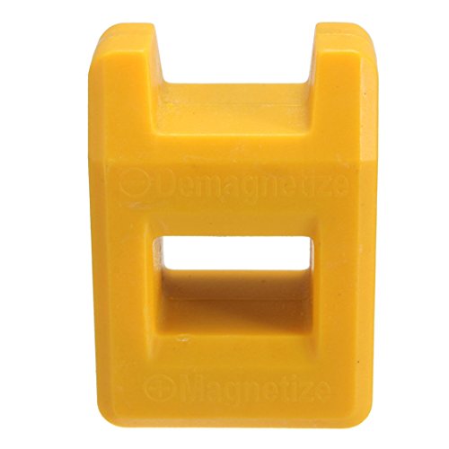 TOOGOO(R) Screwdriver Magnetizer Degaussing Demagnetizer Magnetic Practical Pick Up Tool Color:Yellow - Thumbnail 4