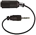 Headset Adapter 3.5mm to 2.5mm Audio Adapter and Converter (Black) - Non-Retail Packaging - 2.5MM - Male - 3.5mm FEMALE