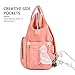 HaloVa Diaper Bag Multi-Function Waterproof Travel Backpack Nappy Bags for Baby Care, Large Capacity, Stylish and Durable, Red…
