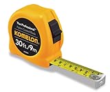 Komelon 4930IM The Professional 30-Foot Inch/Metric Scale Power Tape, Yellow