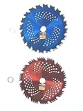 2pk-8"-COMBO PACK - (1) 20 teeth HAWK & (1) 56 teeth RAZOR -"HYBRID" Pack - RENEGADE BLADE - Carbide Brush Cutter weed eater Blades - 203mm diameter