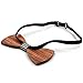 WRISTCHIE Men's Fashion Original Wood Color Pre Tie Wooden Bowtie Creative Present Tuxedo Necktie (Style1)