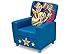 Delta Children DC Super Hero Girls High Back Upholstered Chair, MySize Double-Sided Storage Easel, 17.5 lb