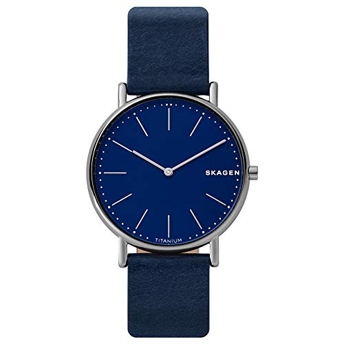 Skagen Reloj Analógico para Hombre de Cuarzo con Correa en Cuero SKW6481
