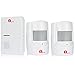 1byone Wireless Driveway Alert, Infrared Motion Sensor with 1 Plug-in Receiver and 2 Sensors