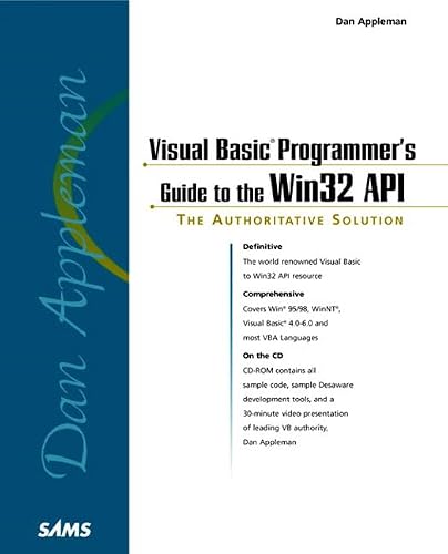 Dan Applemans's Visual Basic Programmer's Guide to the Win32 Api in ...