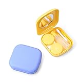 2SETS Pocket Mini Contact Lens Case Travel Kit Easy Carry Mirror Container Holder