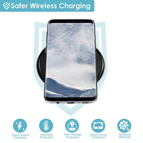 BlitzWolf Wireless Charger for iPhone x/ 8/ 8 Plus, 5w Wireless Charging Pad for Samsung s8/ s8 Plus/ Note 8/7/ s7/ s7 Edge/ s6, LG g3, Nexus 4/5/6/7 and All Qi-Enable Devices(Ac Adapter Not Included) - Thumbnail 4