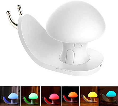JTSYH Dwelling Night Light Bedroom Children's Night Light Home Creative Snail lamp Touch Light USB Charging Timing with Sleep