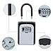 ZHEGE Lock Box, 4 Digit Combination Key Storage Lock Box for Door, House, Hotels, Realtors, Contractors (Black)