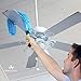 EVERSPROUT 20+ Foot High Reach Flexible Microfiber Ceiling & Fan Duster | Bendable to Clean Any Fan Blade | Removable & Washable Brush Head |5-to-12 Foot 3-Stage Lightweight Aluminum Extension Pole