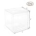 MOWO Clear Plastic Box 3x3x3 inch for Gift Candy Treat Cupcake Transparent Packing Box Party Favors 50pc