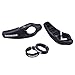 BONMIXC Bike Grips Ergonomic Shock Absorption Mountain Bike Grips with Bar Ends Non-Slip Bicycle Grips with Horns Aluminum Alloy Rings Lock On