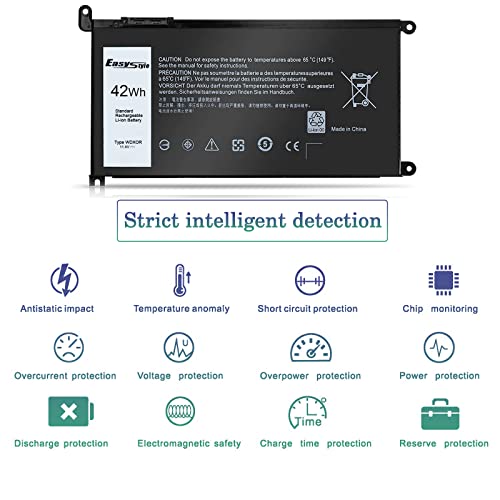 Batteria Per Dell Inspiron 13 15 5000/7000 Series - 42WH 11.4V Sostitutiva WDX0R P69G - Foto 6