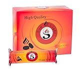 Sunlight High Quality Premium Hookah coal - 100 Coals Per Box, 10 Rolls of 100 Charcoal Tablets - 33mm