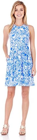 Jude Connally Rachel Fit And Flare Fanfair Harbor Blue XS Womens Dress