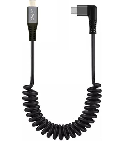 Câble USB Type-C Spiralé Mâle Vers USB-A Mâle - 1 Mètre Extensible, Pour Charge Et Données