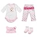 Reborn Baby Doll Outfits Accessories 4 Piece Set for 20