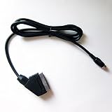 High Quality Sega Saturn SS RGB Real SCART Cable TV Lead for PAL, NTSC Consoles