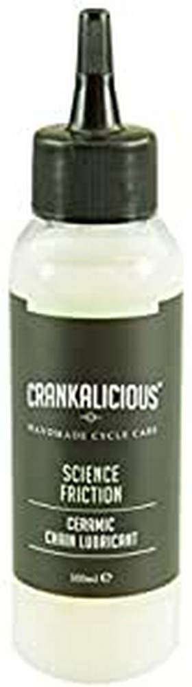 Crankalicious Cycle Care - Science Friction Ceramic Chain Lubricant - all weather lube for prolonged, improved lubrication on bicycle chains - 100ml
