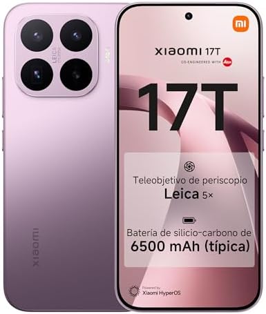 17T Smartphone de 12+256GB Violeta Teleobjetivo Leica 5X