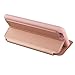 Nouske Smart Touch Case S-View Window Flip Cover/Magnetic Closure/Stand/TPU bumper/360 Protection for 5.5 inch iPhone 6 Plus/iPhone 6S Plus, Rose Gold