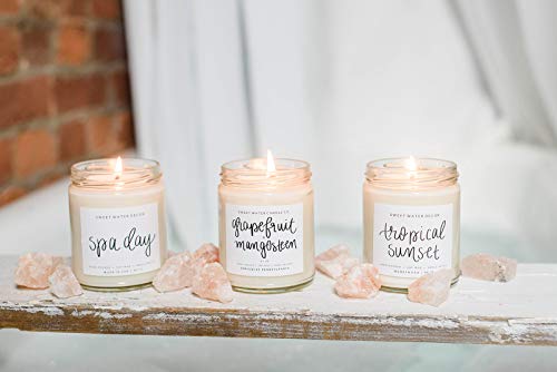 image for Sweet Water Decor Caribbean Getaway Natural Soy Wax Candle | Strawberr