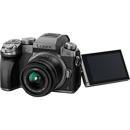 Panasonic-Lumix-DMC-G7-Mirrorless-Camera-with-14-42mm-Lens-Silver-32GB-Memory-Basic-Photo-Accessory-Bundle