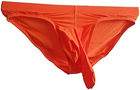 Soluo Men's Elephant Nose Panties Comfortable Stretch Ice Silk Slip Triangle Thong Underwear Panties