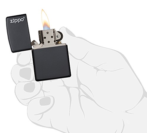 5 Zippo+Black+Matte+Pocket+Lighter