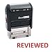 ExcelMark REVIEWED Self Inking Rubber Stamp - Red Ink (A1539)
