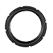 Zerone 10inch Perforated Rubber Speaker Edge Surround Ring, Subwoofer Surround Ring Replacement Parts for Speaker Repair or DIY (Black)