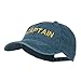 e4Hats.com Captain Embroidered Low Profile Washed Cap - Navy OSFM