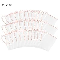 Anpatio Fruit Protection Bags Garden Drawstring Nylon Mesh Bags Garden Tools Protect Orchard from Birds Squirrels, 4x6 inches, Set of 100