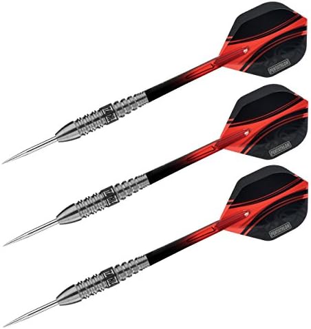 Pentathlon 90% Tungsten, Unique Machined Cuts -Steel Tip Darts 25G #82206