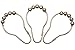 Clean Healthy Living Roller Shower Curtain Rings - Polished Stainless Steel