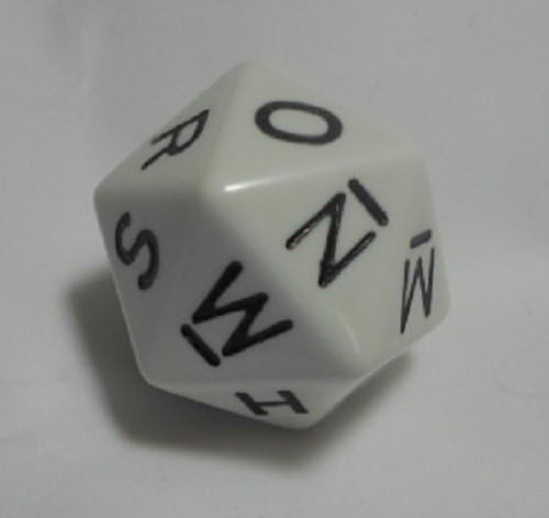 replacement alphabet die dice, 1988