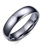 XUANPAI Custom Personalized Tungsten Carbide Domed Wedding Anniversary Matching Couple Ring Set for Lover