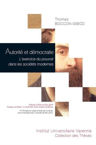 Autorité et démocratie