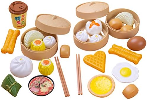 Amazon Co Jp Hakka 2セット子供クッキングおもちゃ29ピースごっこ遊びキッチンおもちゃで偽の蒸しパン蒸し器用赤ちゃん幼児女の子男の子 カラフル おもちゃ