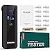 Breathalyzer with Accurate and Fast Results, Professional Alcohol Breath Tester with 4 Conversion Units, Alarm Sound and 10 Mouthpieces