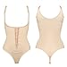 LAZAWG Women/'s Firm Control Thong Body Briefer Shapewear Bodysuit Body Shaper, Nude, Small